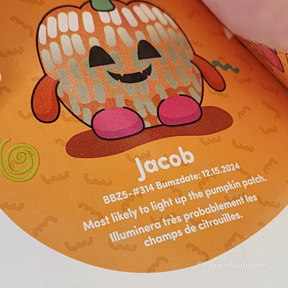 🎃 JACOB Jack-o-lantern Pumpkin 2024 Halloween GroovySpookySeries 5" BumBumz Rus - Picture 4 of 9